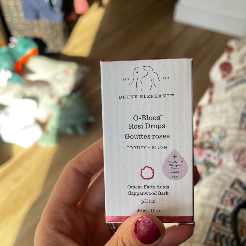 Drunk Elephant O-Bloos Rosi Drops - Pink and White